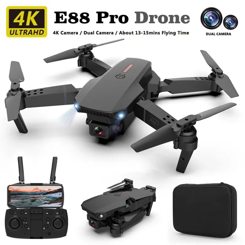 Drone Kit Professional - Dron profesional E88pro, flujo óptico 4k,