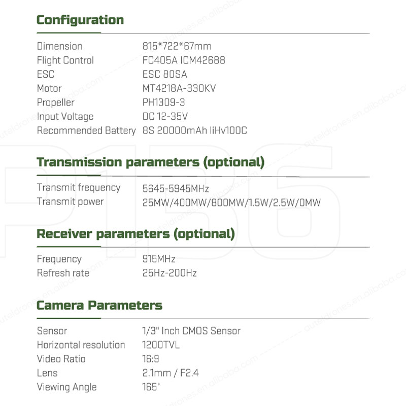 HS Airforce HS P136, kit de ac - Drone Kit Fpv reseña y precio